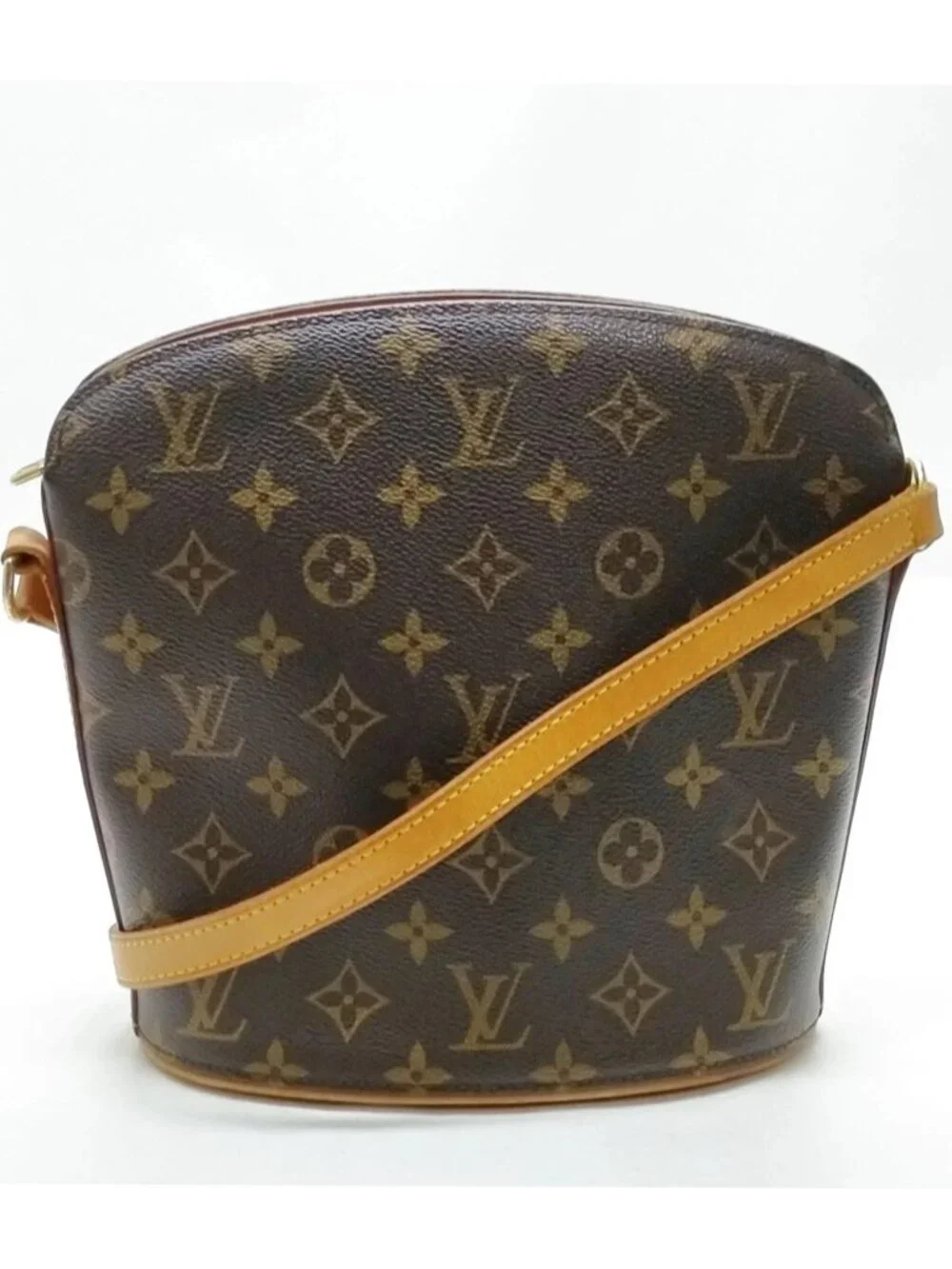 Authentic Louis Vuitton Drouot Monogram Canvas Crossbody Bag Vintage